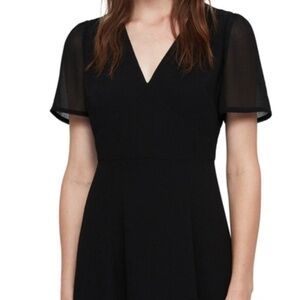 Express black fit flare short dress -  XS